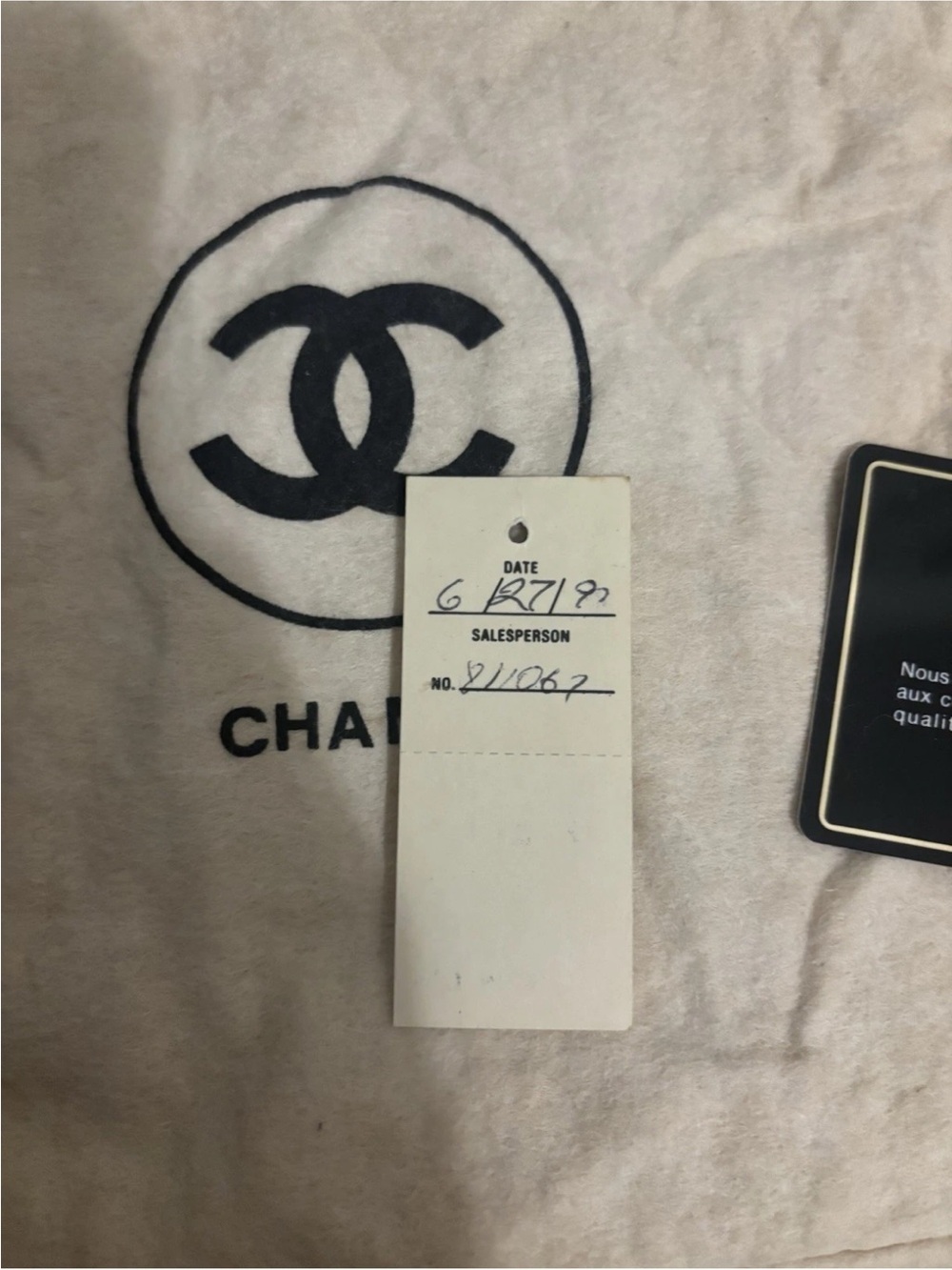 Chanel Diamond Quilt Flap Bag With Logo Box, Dust Bag & Card - Picture 13 of 13
